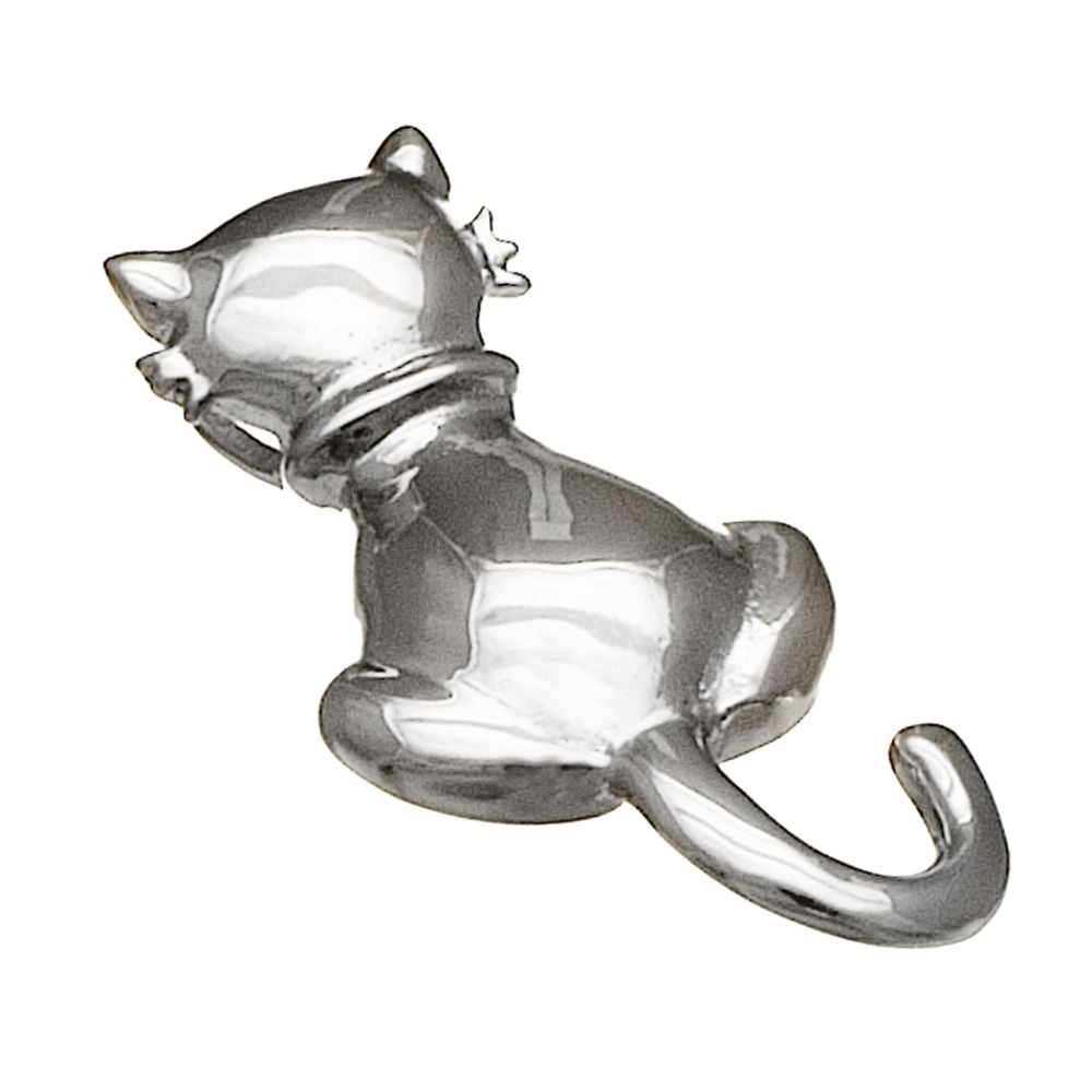 Silver Earth Sterling Silver Cat Pendant
