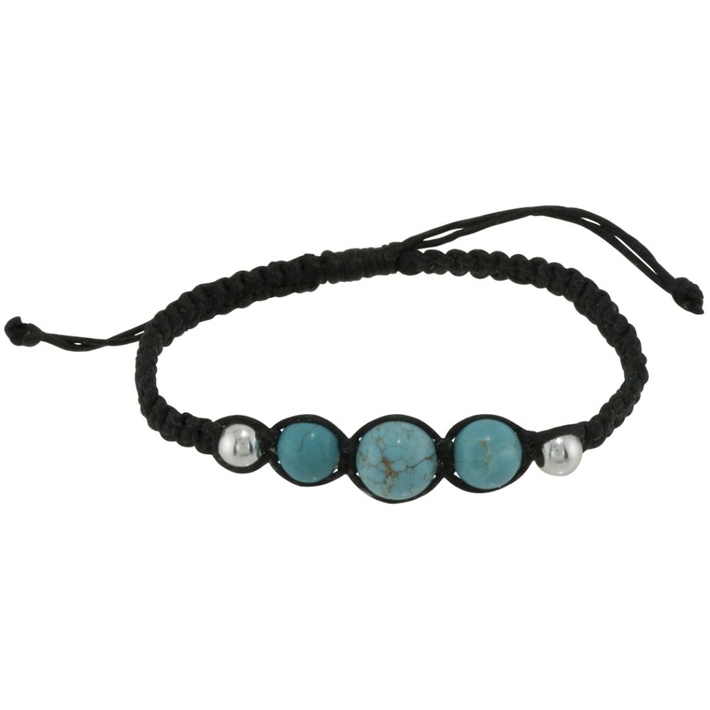 Turquoise Black Braided Bracelet at Sears.com