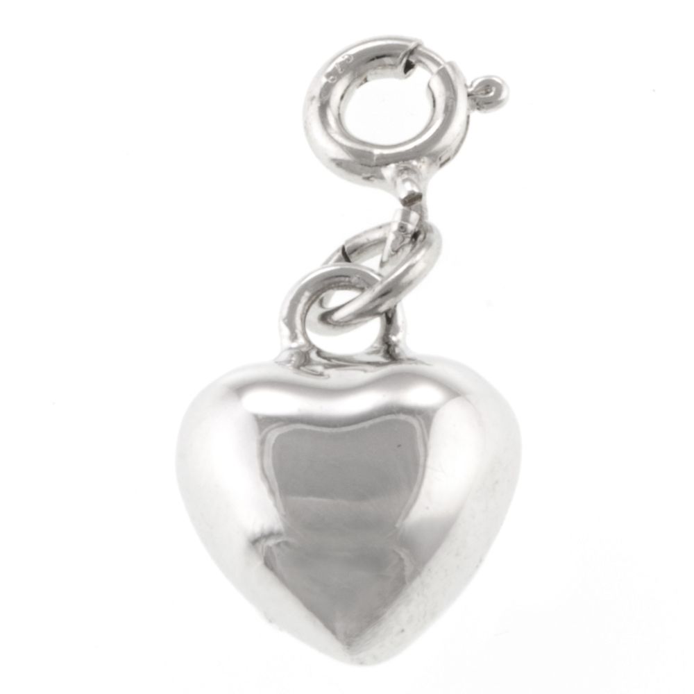 Solid Heart Sterling Silver Charm at Kmart.com