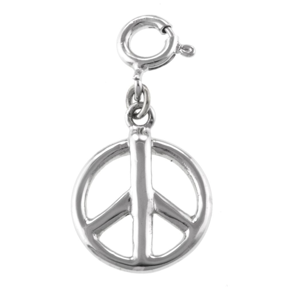 Peace Sign Sterling Silver Charm at Kmart.com