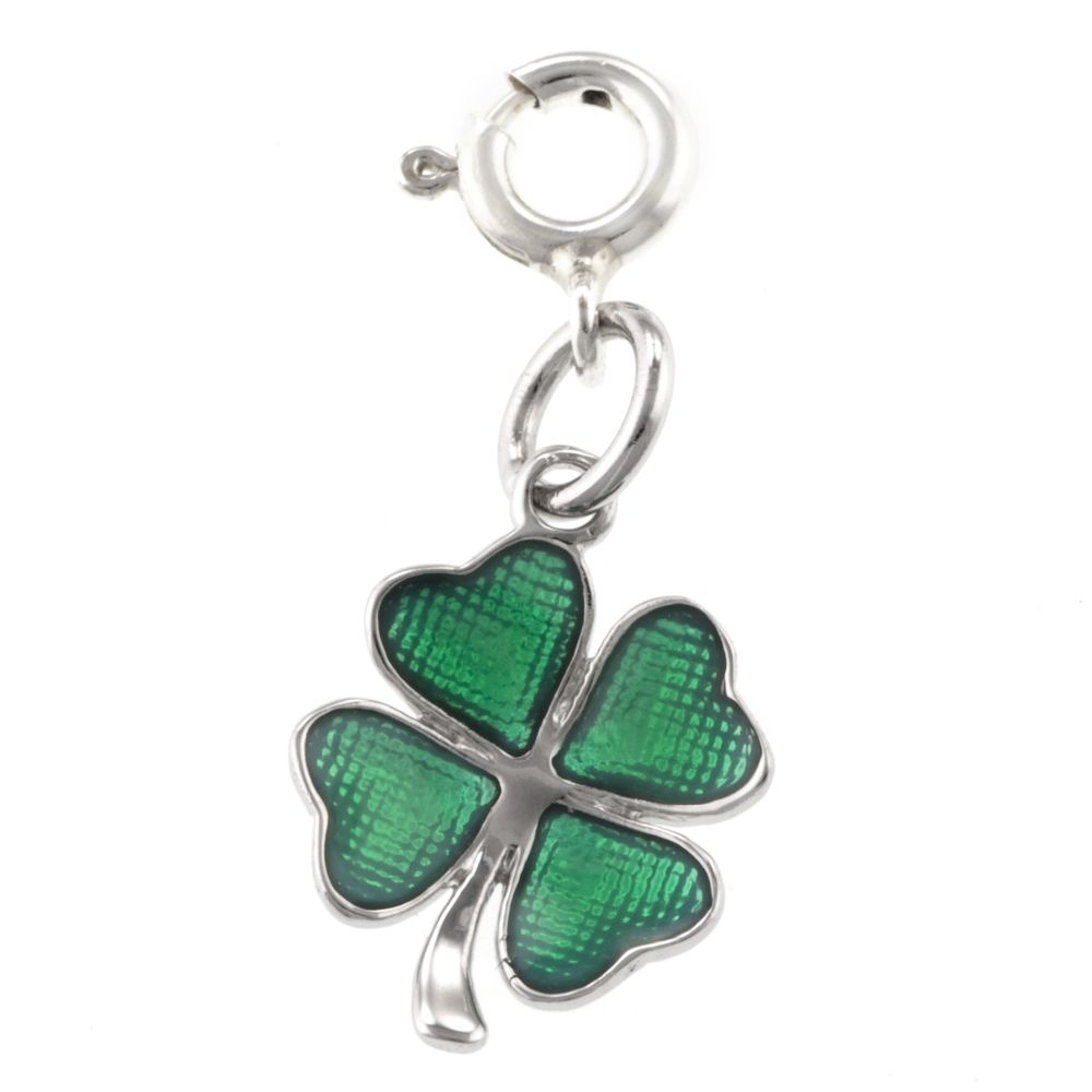 Lucky Clover Sterling Silver Charm at Kmart.com