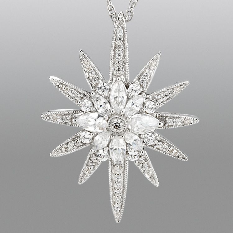 Vedere Le Stelle&trade; Signature Star Simulated Diamond Pendant at Sears.com