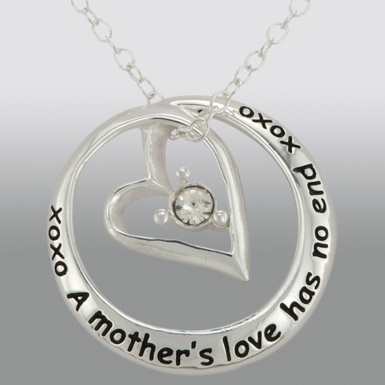 Sterling Silver and Cubic Zirconia Mother/Daughter Circled Heart Pendant at Sears.com