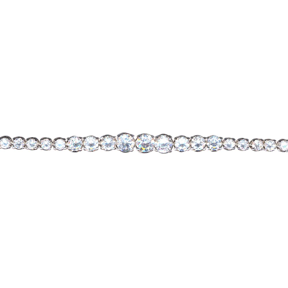 Cubic Zirconia Bracelet. Sterling Silver
