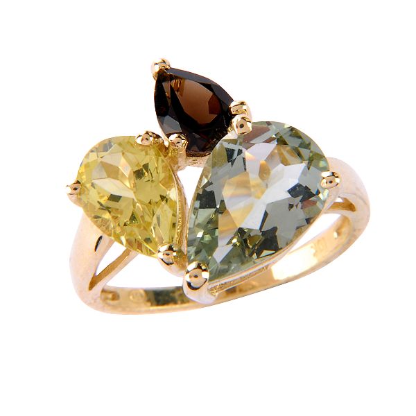 10K Multi Gemstone Ring