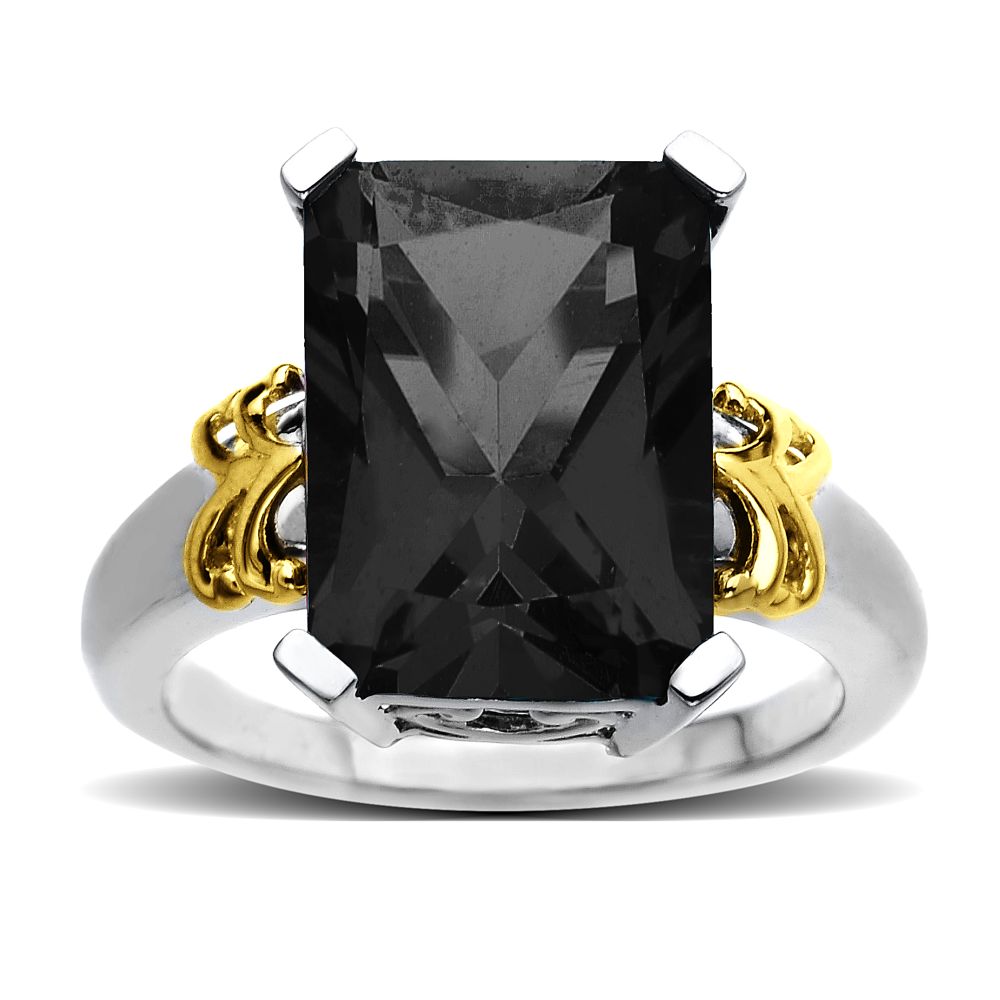 SG Onyx Ring in 14K Yellow Gold and Sterling Silver