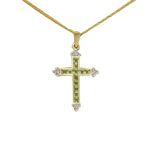 Peridot and Diamond Accent Cross Pendant at Sears.com