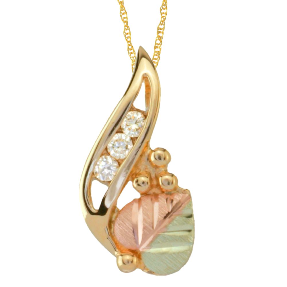 Black Hills Gold Tricolor 10K Diamond Accent