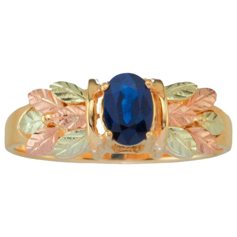 Black Hills Gold Tricolor 10K Gold Ladies' Sapphire Ring at Sears.com