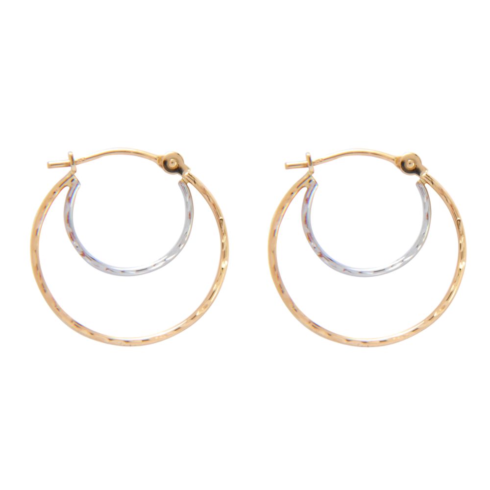 10kt TT DC Double Ring Hoop at Sears.com