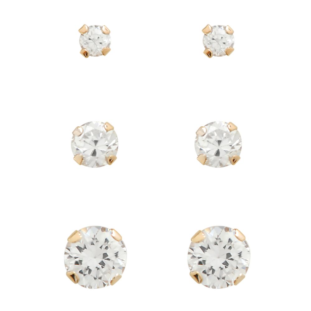 10kt 2-4mm CZ Stud Set at Sears.com