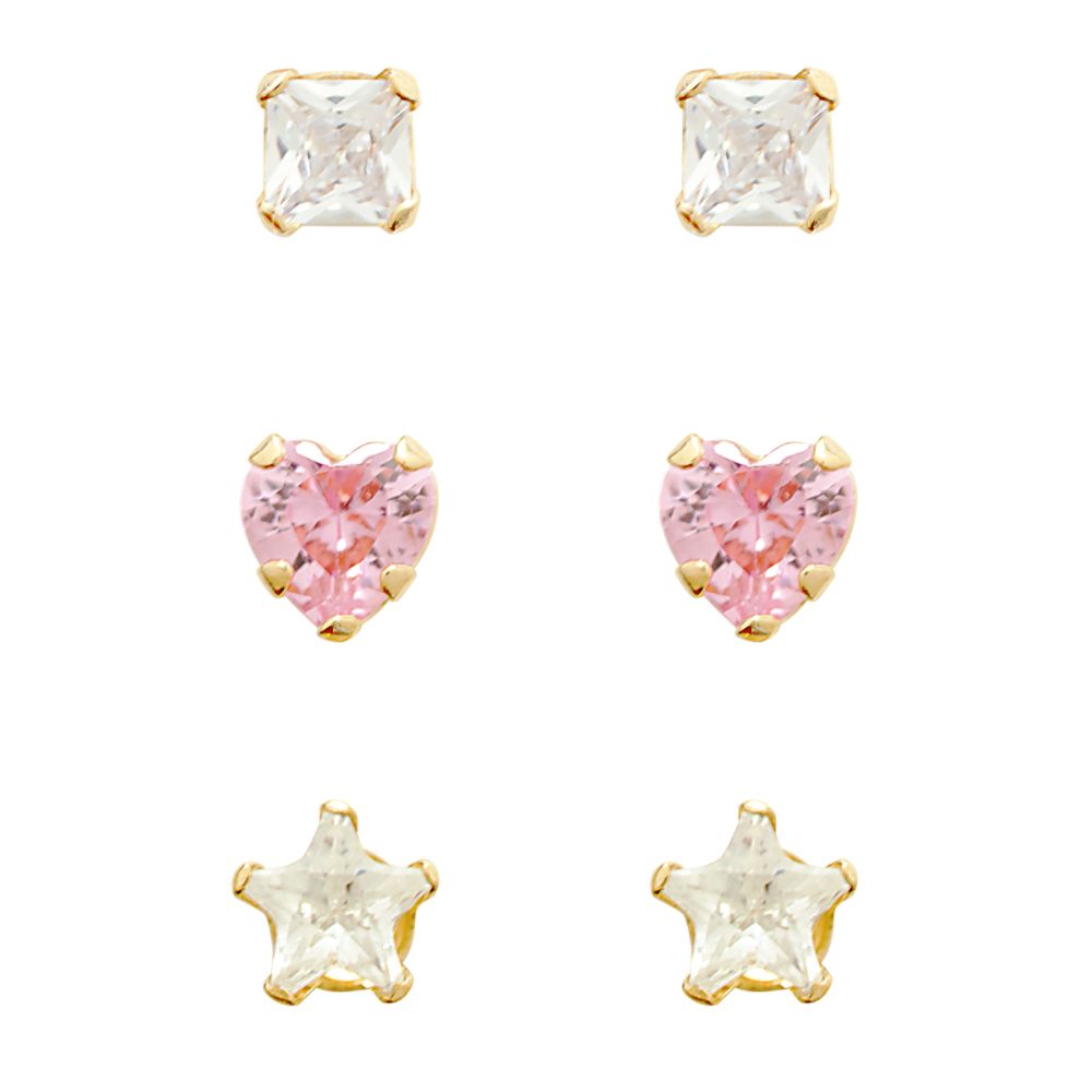 14kt Multi Color CZ Stud Set at Sears.com