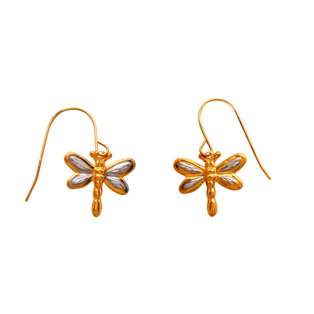 10kt TT Dragonfly Dangle