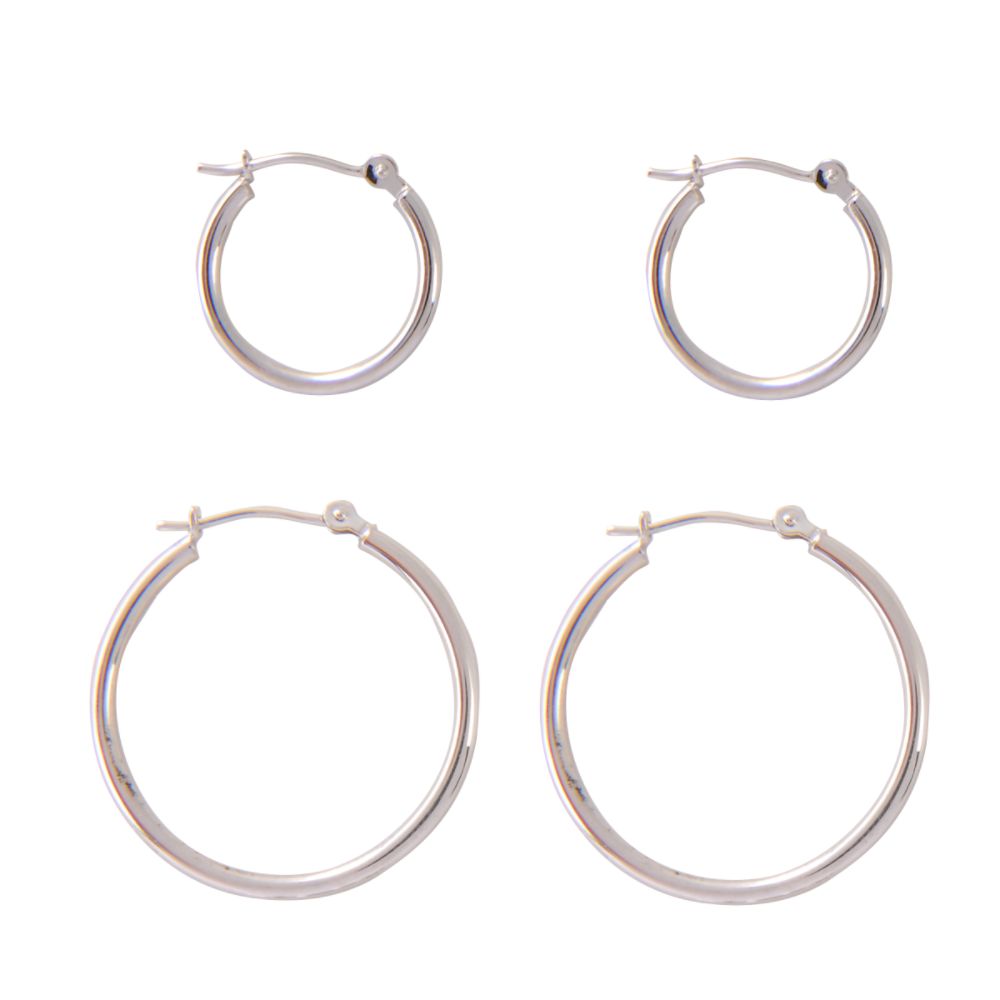 10kt WG 2 Hoop Set at Sears.com