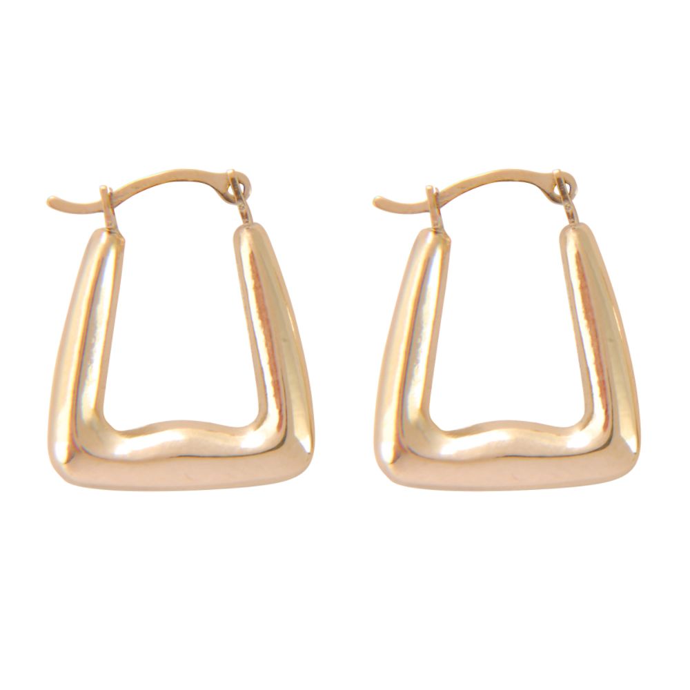10kt Square Hollow Hoop at Sears.com