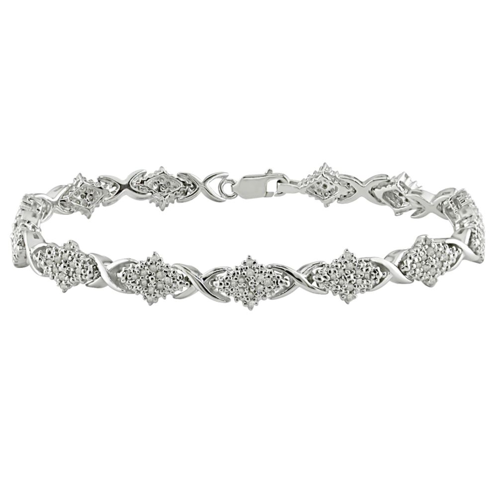1 cttw Diamond Tennis Bracelet in Sterling Silver