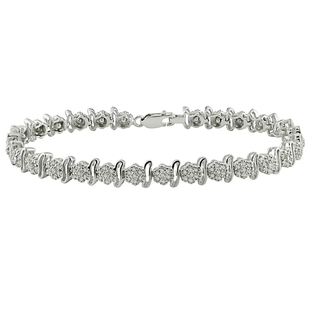1 Cttw Diamond Tennis Bracelet In Sterling Silver