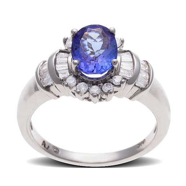 Tanzanite Ring With 3/8 Total Carat Weight