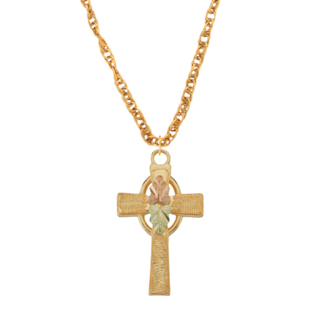 Black Hills Gold Tricolor 10K Cross Pendant at Sears.com