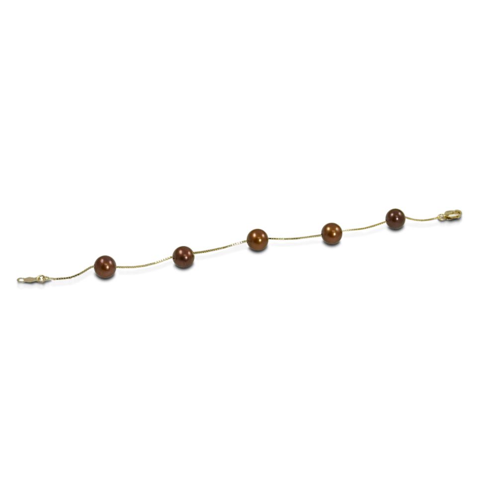 7-7.5mm Chocolate Cultured Freshwater Pearl