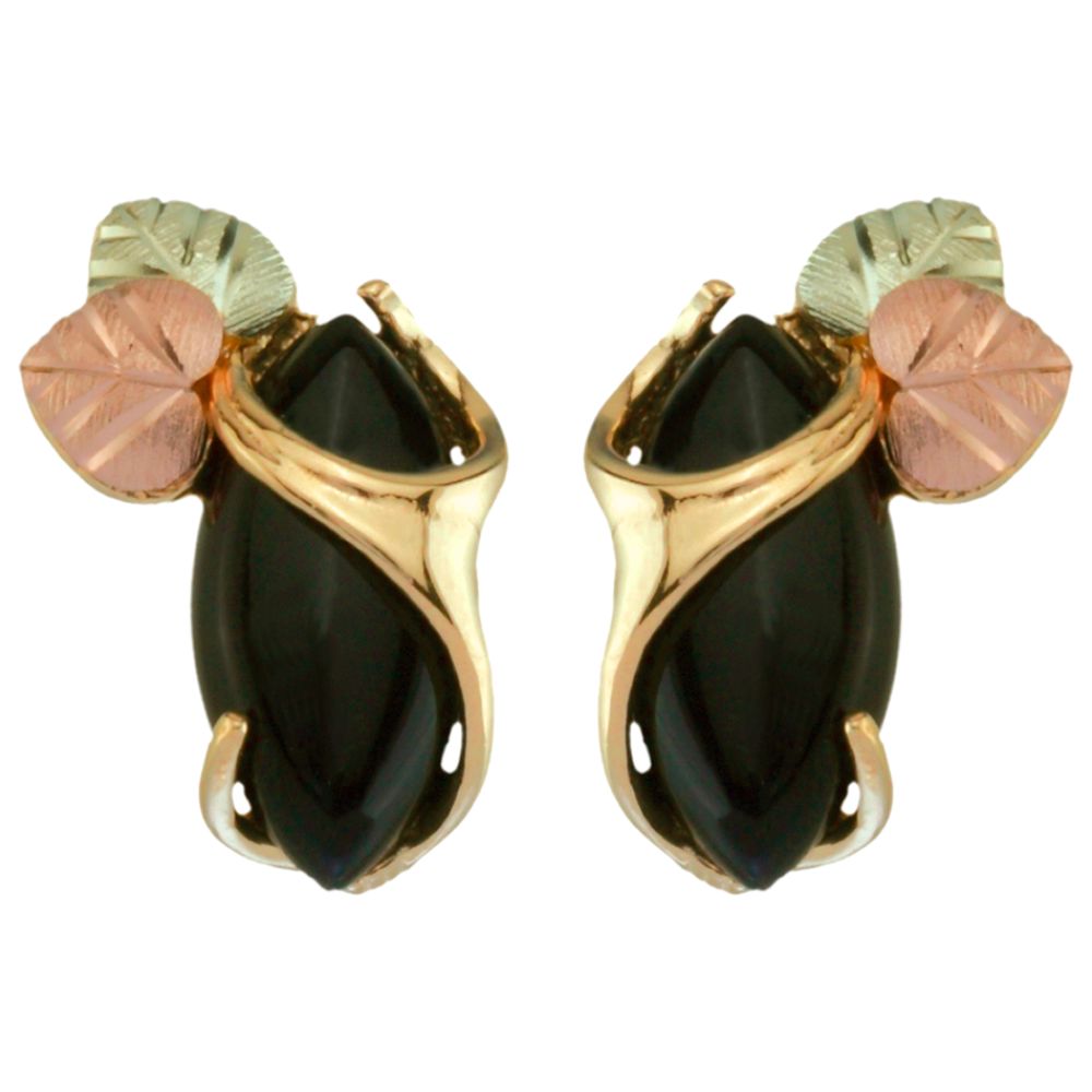 Black Hills Gold Tricolor 10K Onyx Wrap Earrings at Sears.com