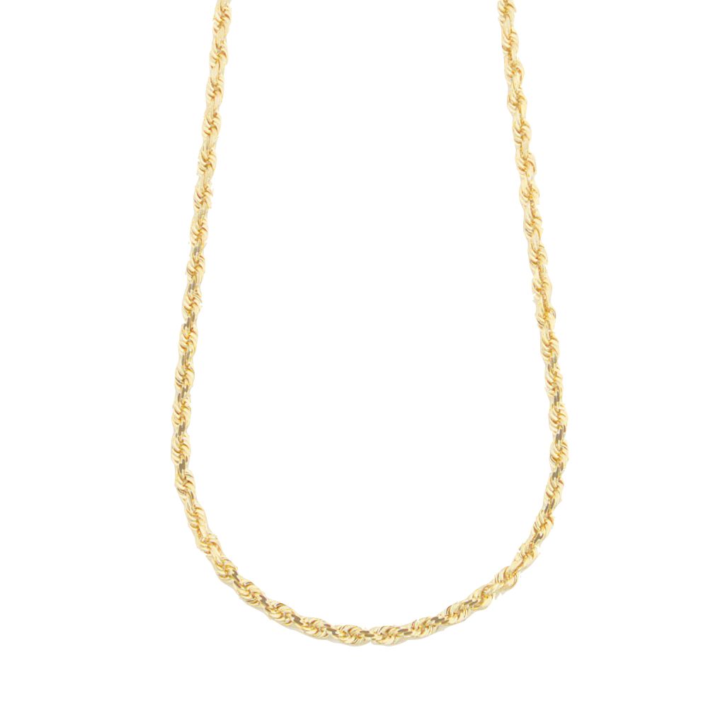 14k Solid Gold Diamond Cut Rope Chain at Sears.com