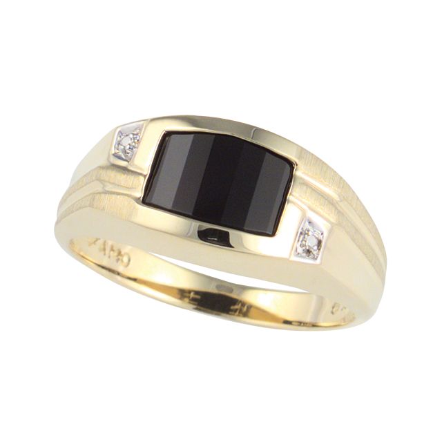 10k Gold Men's Diamond Accent Lord's Prayer Cross Ring