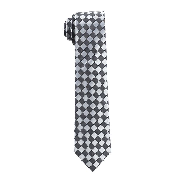 Mad Men Structure Check Skinny Tie