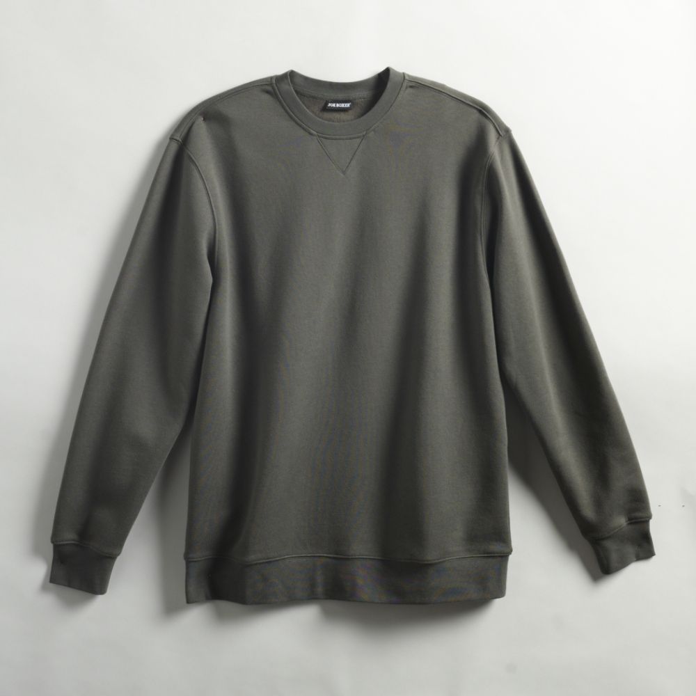 Joe Boxer Men's Solid Crewneck Fleece