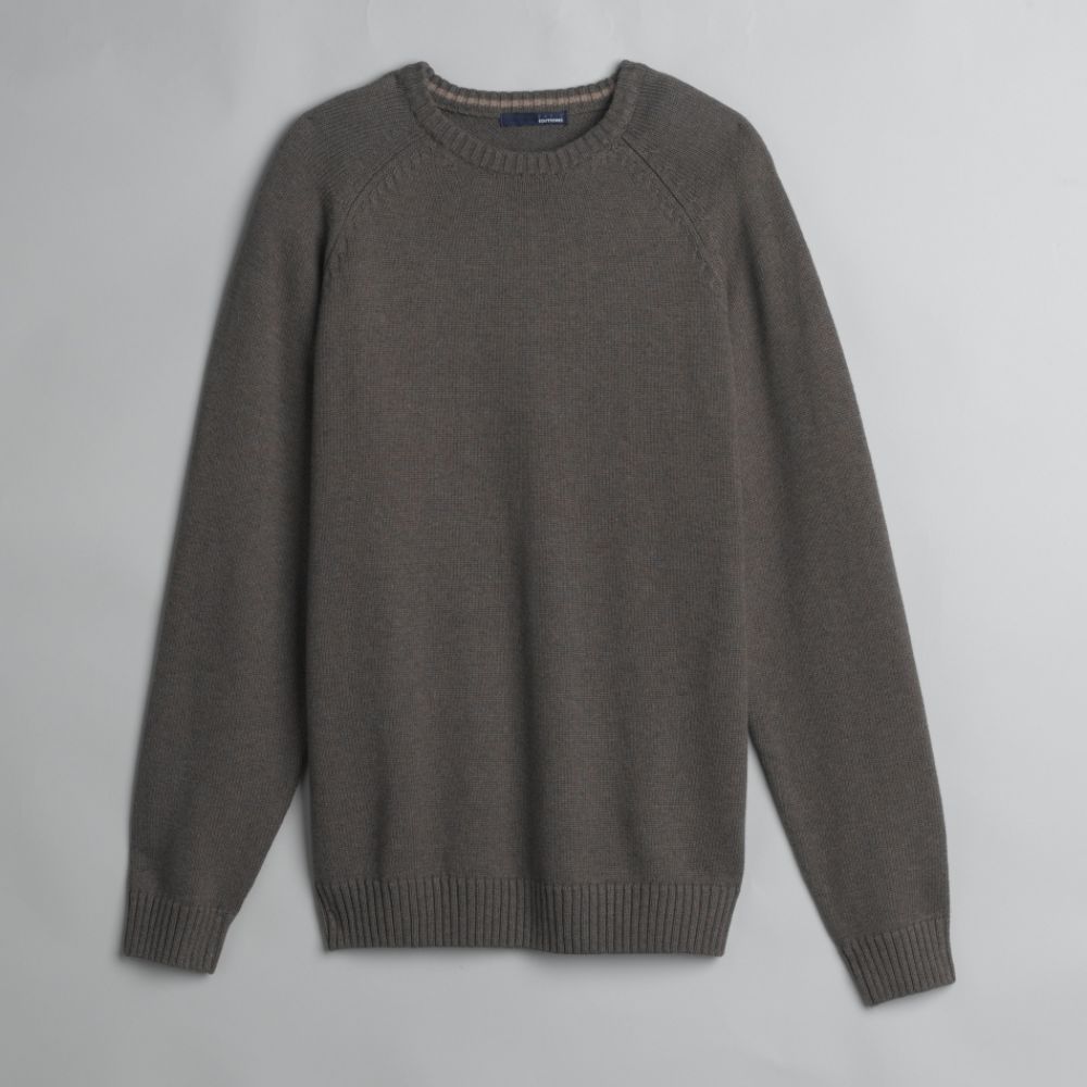 Basic Editions Men's Solid Crewneck Sweater