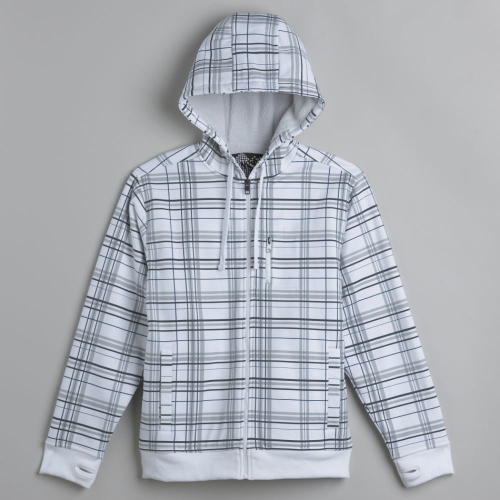 NSS Men's Quilt Lined Plaid Fleece Jacket