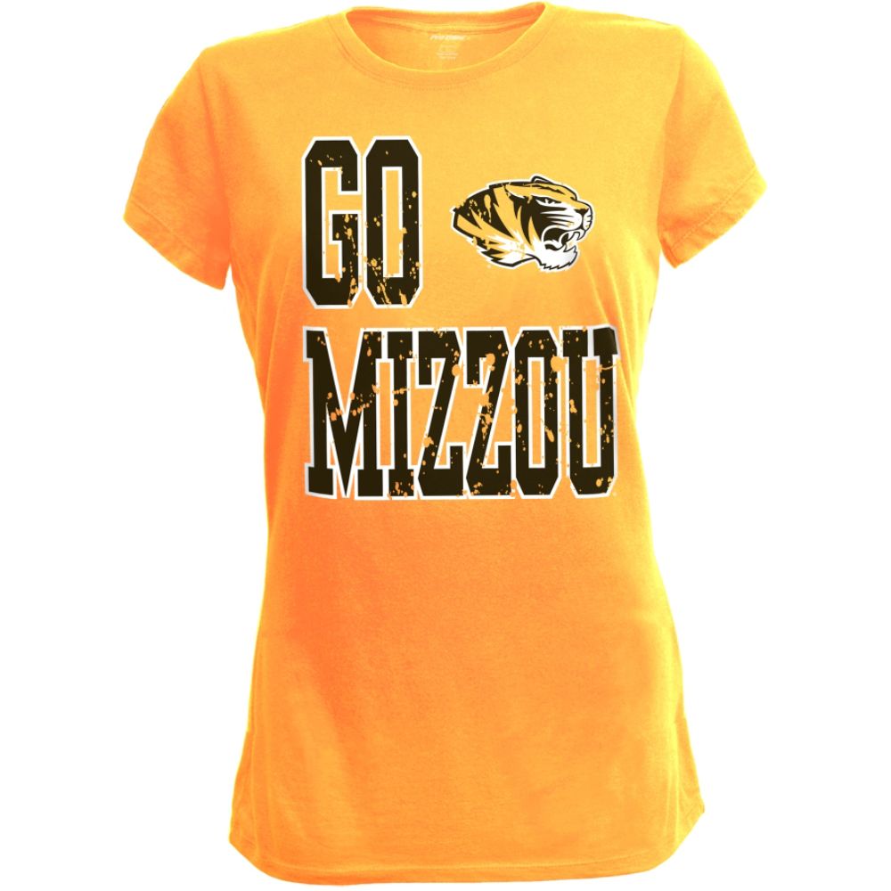 NCAA Women's Short Sleeve Missouri Tigers Go Mizzou Printed Tee