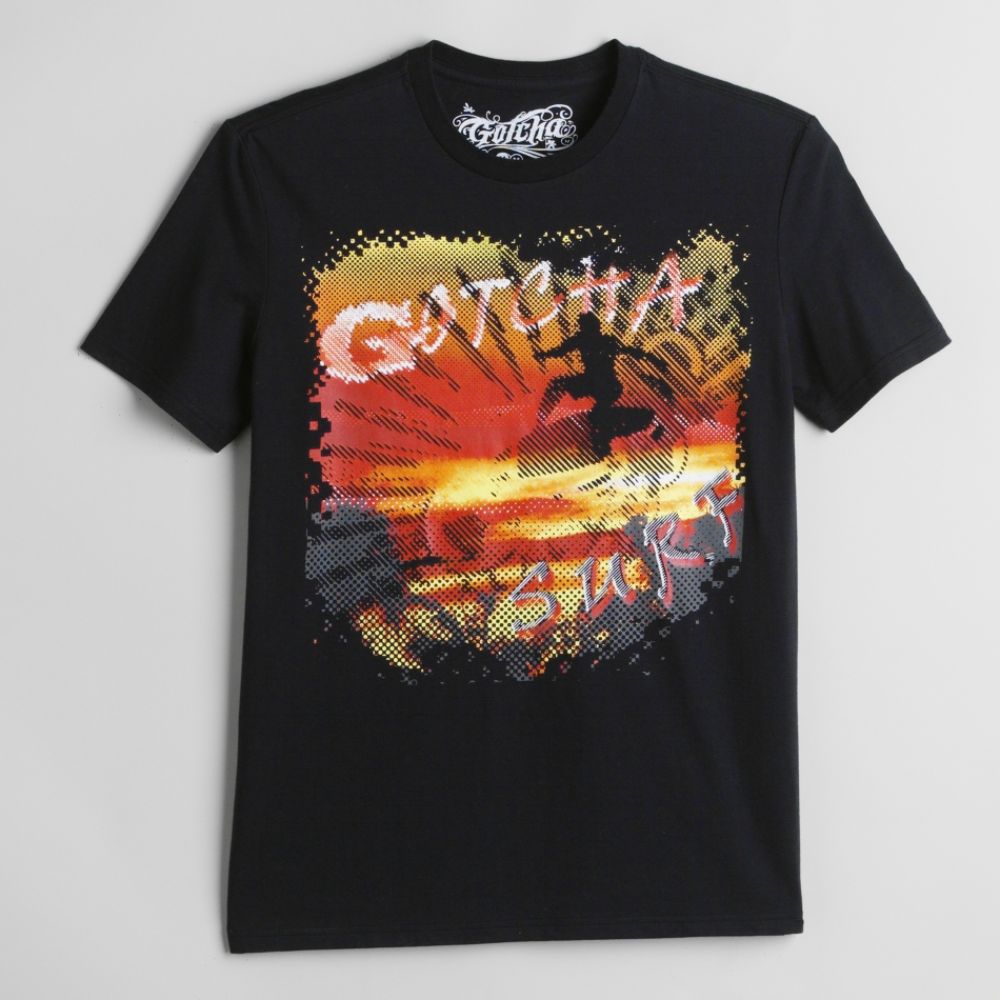 Gotcha Men's Short Sleeve Sunset Crew