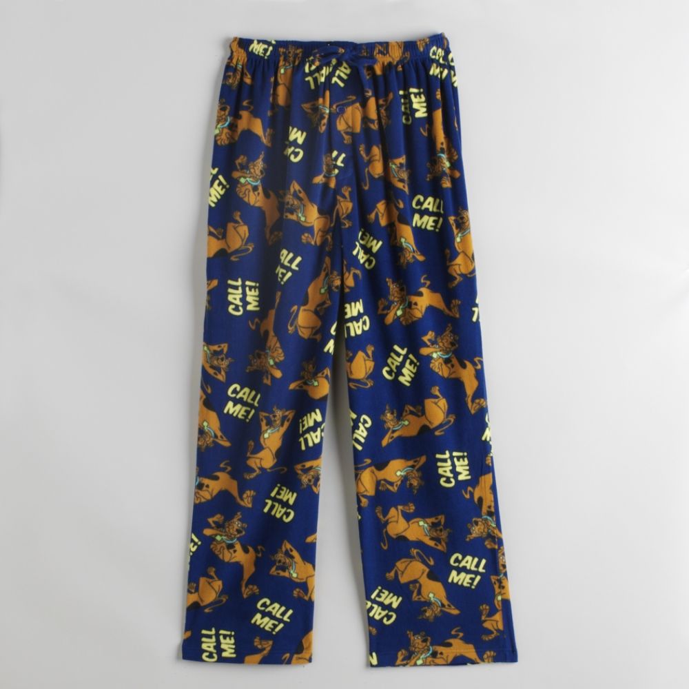 Scooby Doo Men's Call Me Printed Fleece Pant