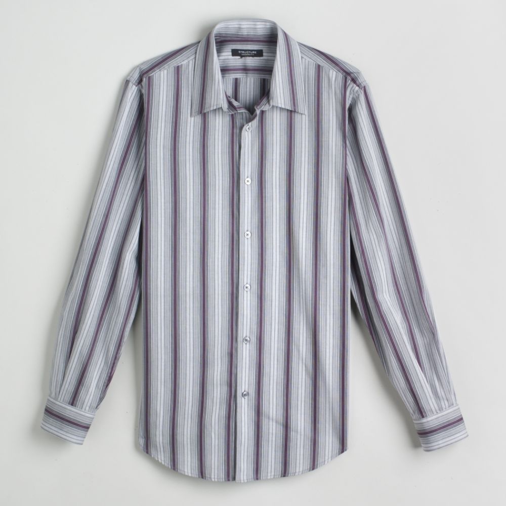 Mens Long Sleeve Stripe Shirt