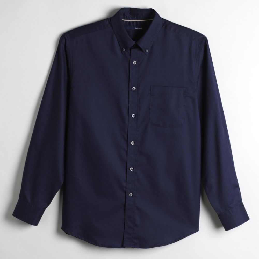 Mens Easy Care Long Sleeve Solid Shirt