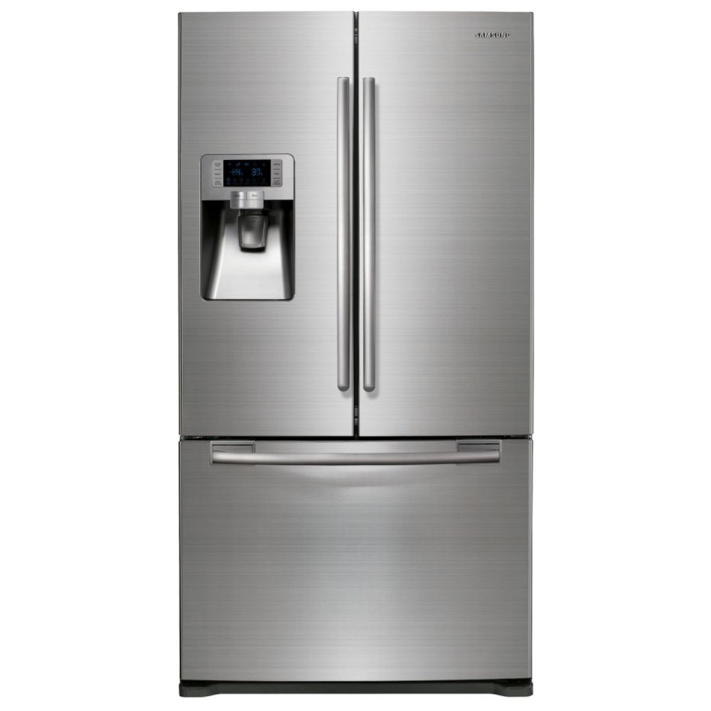 Black Refrigerator Depth on Cu  Ft  Counter Depth French Door Refrigerator   Rfg237aabp   Black