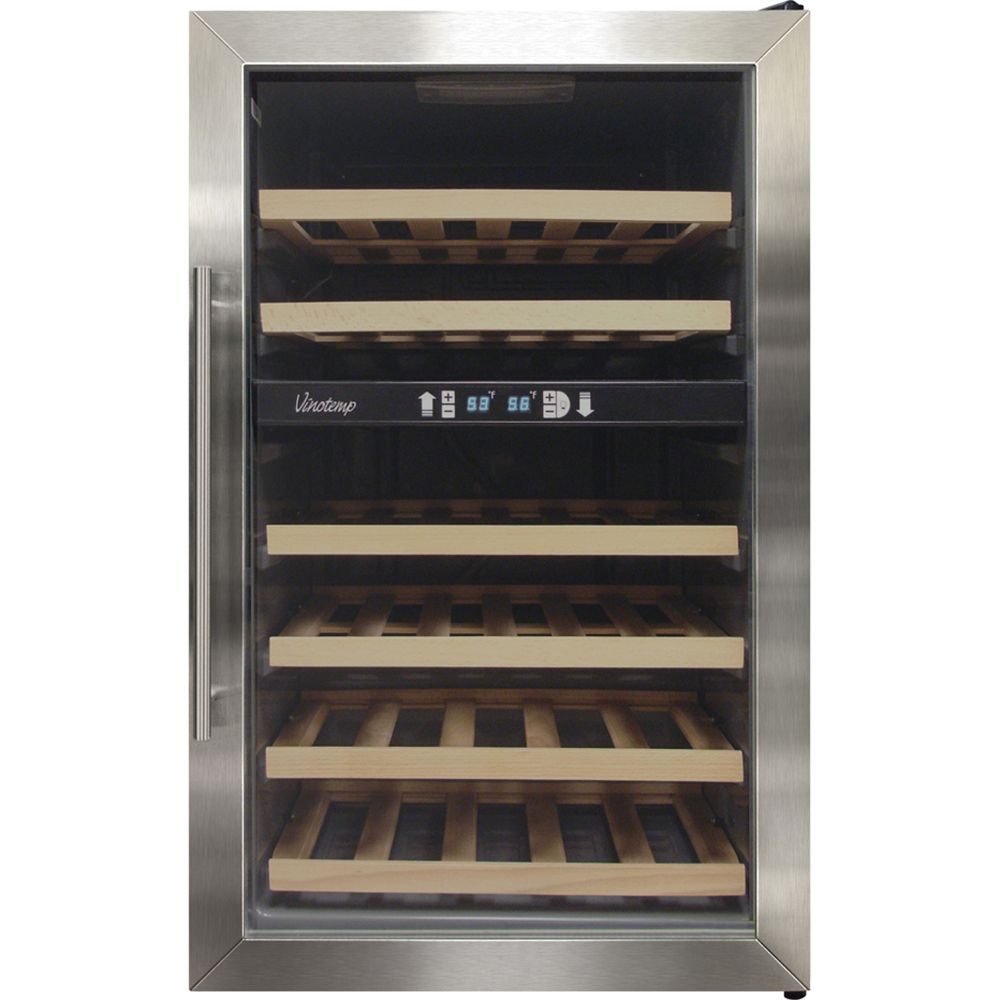 Vinotemp 34 Bottle Two Zone Wine Cooler