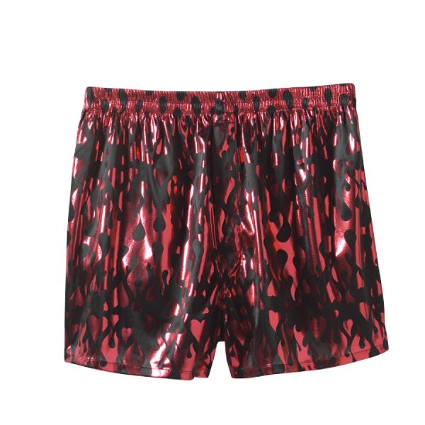 Joe Boxer Men's Flame Hearts Burnout Print Foil Boxers