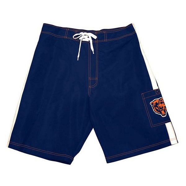 NFL Men's Drawstring Printed Logo Chicago Bears Swim Trunk