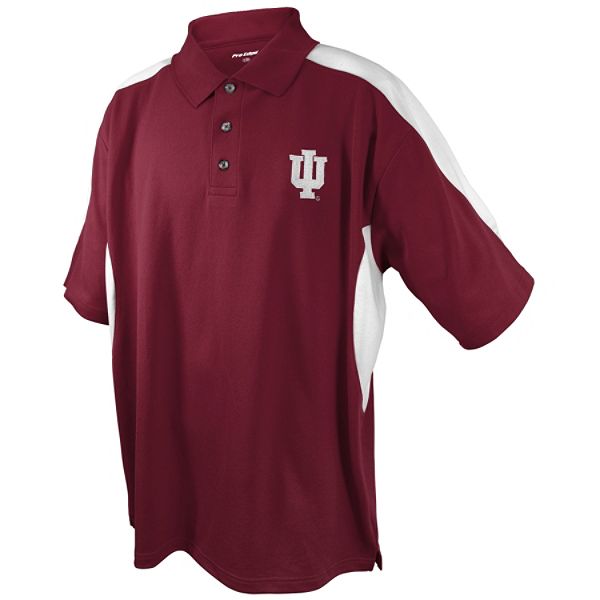 Ncaa Men's Big & Tall Indiana Hoosiers Mascot Embroidery Polo