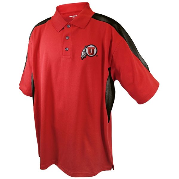 Ncaa Men's Short Sleeve Utah Utes Embroidery Polo