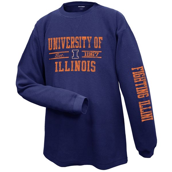 Ncaa Men's Illinois Fighting Illini Long Sleeve Thermal Tee