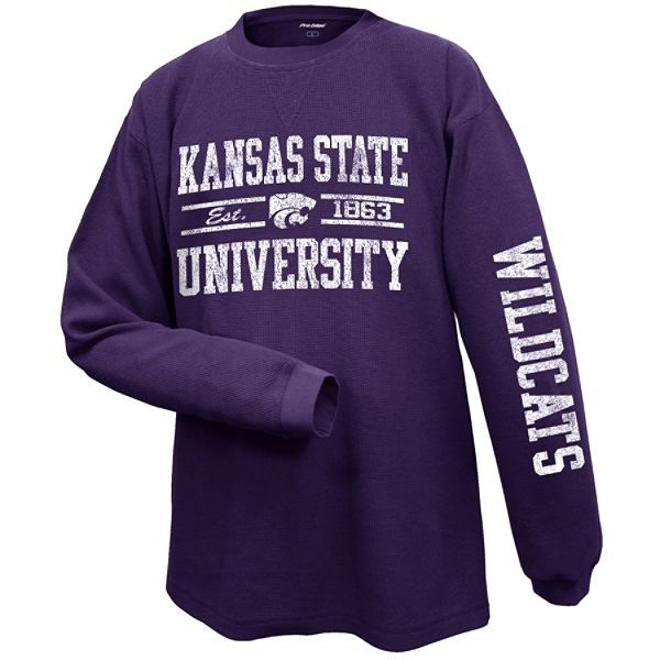 Ncaa Men's Kansas State Wildcats Long Sleeve Thermal Tee