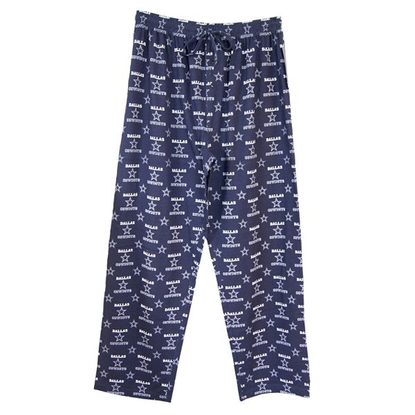 Nfl Men's Dallas Cowboys Printed Sleepwear Pant - Navy