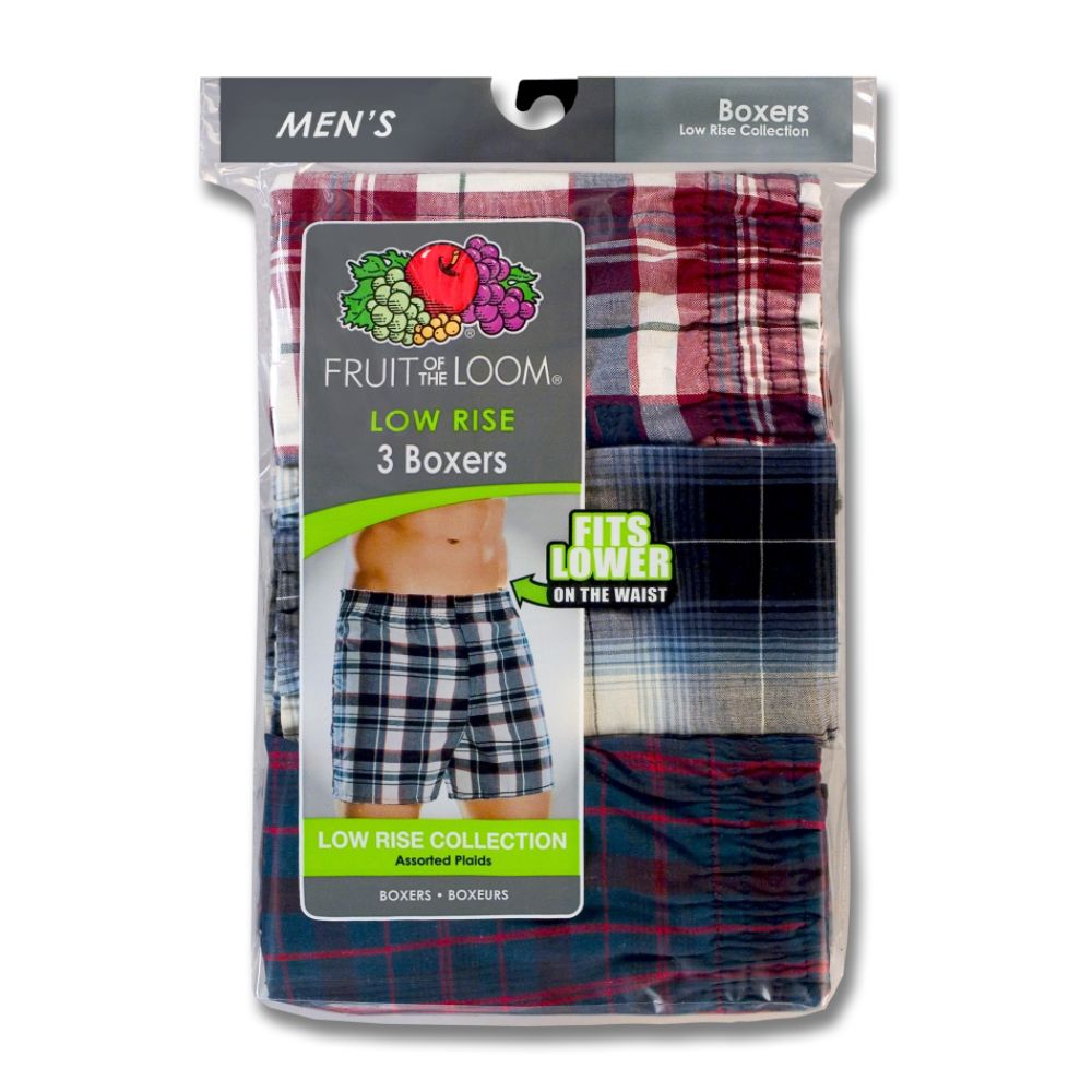 Fruit of the Loom Men's Low Rise Boxers