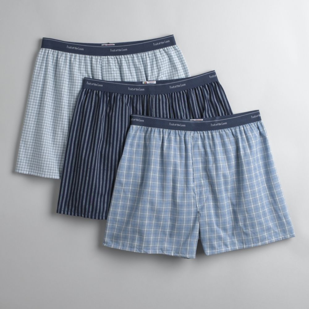 Fruit of the Loom Men's 3-Pack Relaxed Fit Boxers