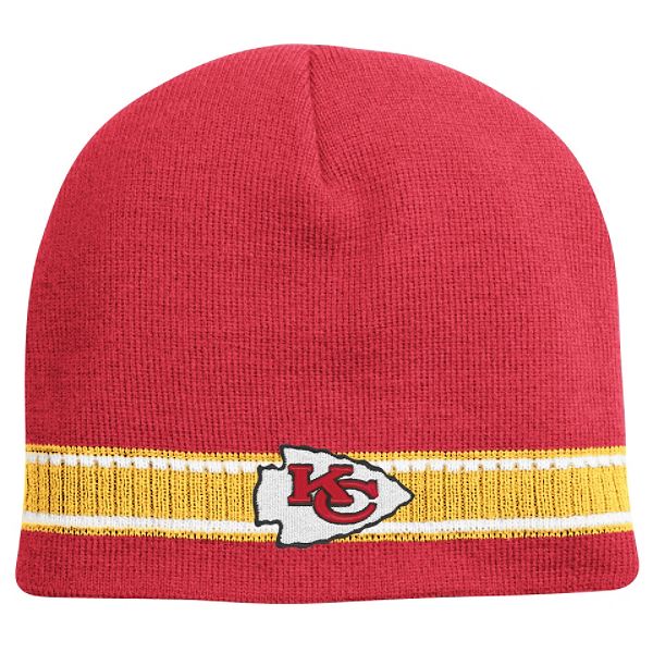 Nfl Men's Kansas City Chiefs Skull Knit Hat - One Size Fits All -