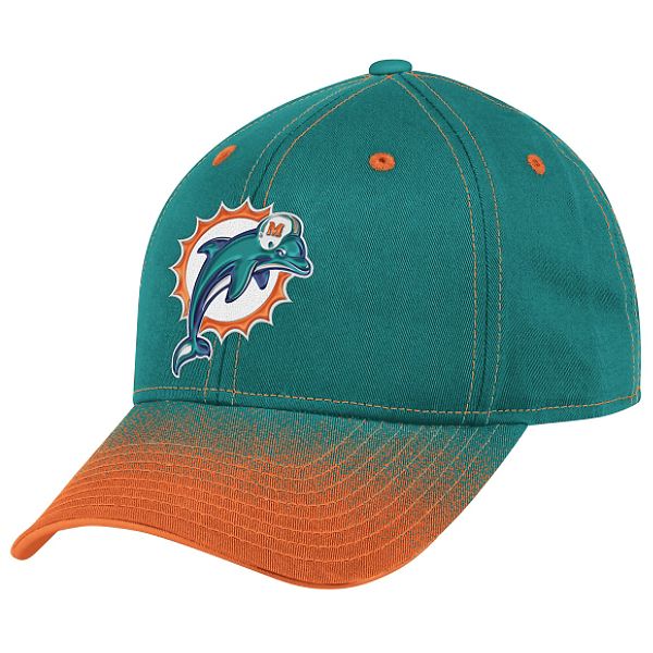 Nfl Men's Adjustable Miami Dolphins Hat - One Size Fits All -