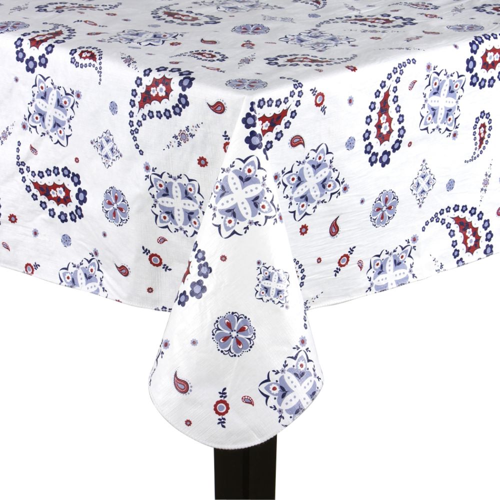Essential Home Americana Paisley Tablecloth